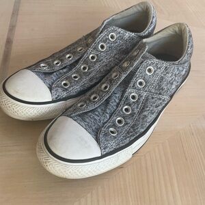 Converse Women’s Grey/Silver Classic Low Top Sneakers